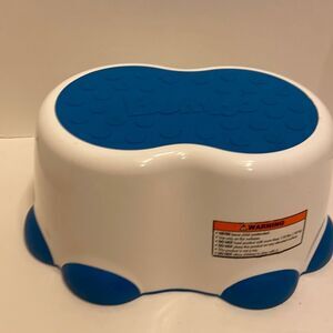 Bumbo step‎ stool white blue